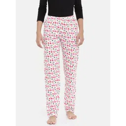 zebu Women Pink & White Printed Lounge Pants 299_1ZW_PPP_PRI_MPK_XL-picture-34