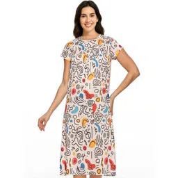 zebu Women Printed Nightdress-picture-15