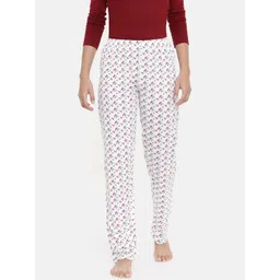 zebu Women Red & White Printed Lounge Pants 299_1ZW_PPP_PRI_RED_XL-picture-31