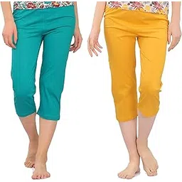 zebu Women's Plain Capri (Pack of 2 Capri)-picture-12