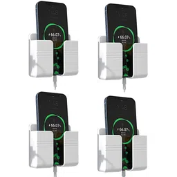 Zebur Wall Mounted Stand Mobile Holder Mobile Wall Mount for charging (pack of 4 pcs) Mobile Holder-picture-12