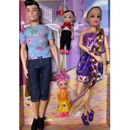 zebzo Sweet-Couple Doll Set for Kids, Girls with Foldable Hands for Baby grils-picture-44