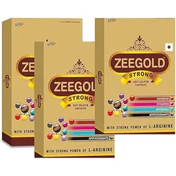 Zee gold Strong for Men | Ginseng, Vitamins, Minerals, Antioxidants Soft Gelatin (15 Capsules per box) (Pack of 3)-picture-13