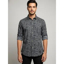 Zee Gold Men Comfort Printed Casual Shirt-picture-17