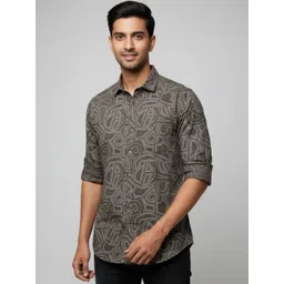 Zee Gold Men Comfort Printed Casual Shirt-picture-18