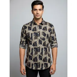 Zee Gold Men Comfort Printed Casual Shirt-picture-30