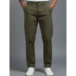 Zee Gold Men Relaxed Fit Cotton Linen Blend Trousers-picture-19