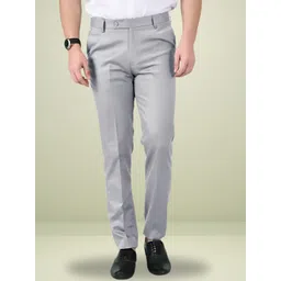 Zee Gold Men Relaxed Low-Rise Regular Fit Formal Trousers-picture-15