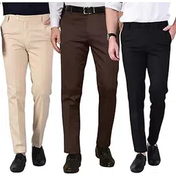 zeegold Zee Gold Men's Regular Fit Formal Trousers – Wrinkle-Resistant Polyester Blend with Stretch Waist & Deep Pockets – Comfortable & Durable for Office, Meetings & Special Occasions.-picture-13