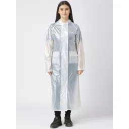 Zeel Women Hooded Long Rain Jacket-picture-14