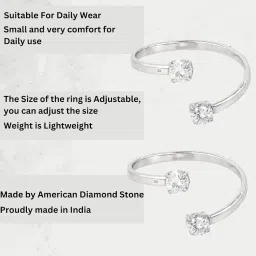 zeello Adjustable Toe Ring For Women, Traditional Bichiya for Girls, Birthday and Anniversary Gift for Wife image 3