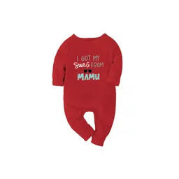 Zeezeezoo Infants Kids Typography Printed Pure Cotton Bodysuit-picture-24
