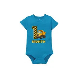 Zeezeezoo Kids 1 Month Birthday Construction Printed Pure Cotton Bodysuit-picture-41