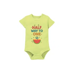 Zeezeezoo Kids Half Way To One Printed Pure Cotton Bodysuit-picture-19