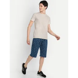 ZEFFIT Men Mid-Rise Printed Cotton Outdoor Shorts image 2