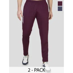 ZEFFIT Men Pack Of 2 Printed Mid Rise Track Pants-picture-34