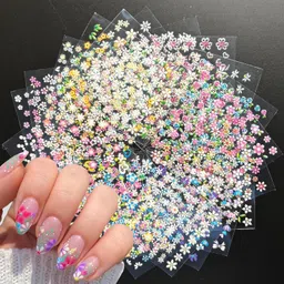 zehrvibe Mini Flower Nail Art Stickers 30 Sheet-picture-29