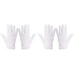 zeki Hand Gloves washable and reusable Gloves Protective Cotton Hand Glove for Boys and Girls(Pack of 02)-(White)-picture-46