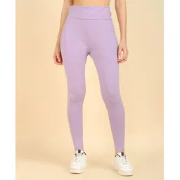 Zelena High Waisted Recovery & Shaping Maternity Stretchable Solid Leggings - Lavender-picture-15