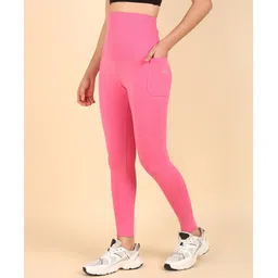 Zelena Solid Ultrastretch Maternity Leggings  - Pink-picture-22