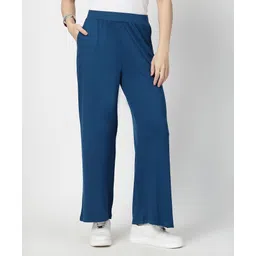 Zelena Viscose Elastane Woven Solid Pre & Post Pregnancy Maternity Pajama - Deep Teal-picture-11