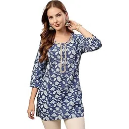 zelena Zipless Feeding Cotton Top with Embroidered Neck | 100% Cotton Maternity Feeding Top Without Zip Nursing Top for Women | Pregnancy & Postpartum Friendly-picture-40