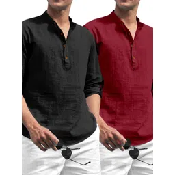 ZELINCO Men Thread Work Kurta-picture-13