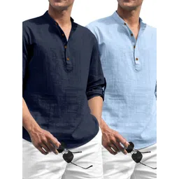ZELINCO Men Thread Work Kurta-picture-14