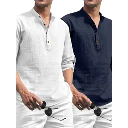 ZELINCO Men Thread Work Kurta-picture-15