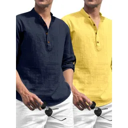 ZELINCO Men Thread Work Kurta-picture-12