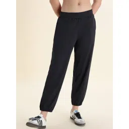 Zelocity By Zivame Black Polyester Mid Rise Joggers-picture-35