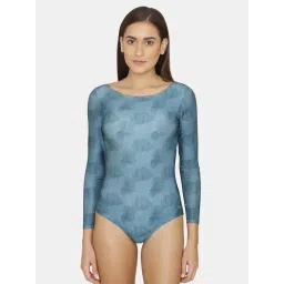 Zelocity by Zivame Blue Printed Monokini-picture-25