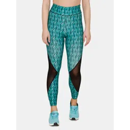 Zelocity by Zivame Green Printed Tights-picture-19