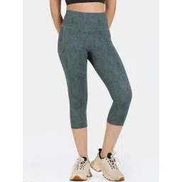 Zelocity by Zivame Green Solid Leggings-picture-16