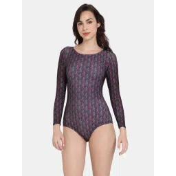 Zelocity by Zivame Pink & Grey Swimsuit-picture-36