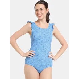 Zelocity by Zivame Women Printed Swimwear Bodysuit-picture-27