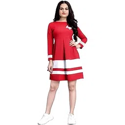 zelzis Women's Crepe Colourblock Wrap Dress, Beautiful Buterfly with Stylish Look-picture-40