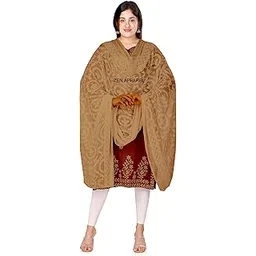 zen apparel Zen Women's Chiffon Dupatta, Heavy Embroidery, 2.25 Metres-picture-38
