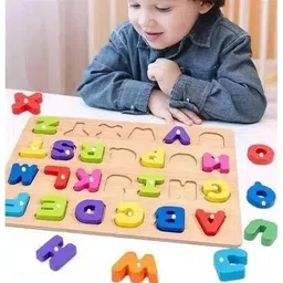 zendolf Wooden Alphabet Puzzle Toys, ABC Letter Preschool Learning Toys for Kids-picture-18