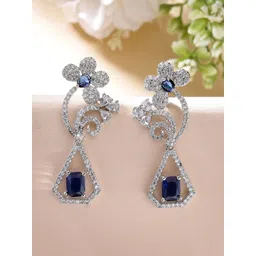 ZENEME Floral Drop Earrings-picture-12