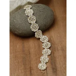 Zeneme Gold Plated Kundan Studded Matha Patti-picture-17