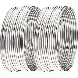 zeneme Jewellery Traditional Silver Plated Oxidized Bracelet Bangles Set For Girls & Women 24Pieces-picture-21