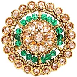 zeneme Latest Traditional Collections Copper and American Diamond Classic Cocktail Ring for Women & Girls (Design 6) (Design_01) (Style_09)-picture-53