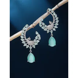 ZENEME Rhodium-Plated Drop Earrings-picture-28
