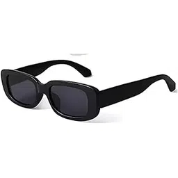 zenics Rectanglular Sunglasses for Women Retro Driving Sunlgasses Vintage Fashion Narrow Square Frame UV400 Protection (C1 - BLACK) (black)-picture-23