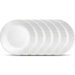 zenity Pack of 6 Opalware Glass Full Plate Set 11" 6 pcs Dinner Set-picture-22
