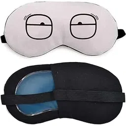 Zenkova Funny Cartoon Eye Sleep Mask with Removable Gel Insert – Soft and Adjustable Eye Mask for Sleeping, Naps, Travel & Meditation – Hot Cold Therapy Gel Eye Pack for Puffy Eyes, Dark Circles, and Headache Relief – Lightweight, Comfortable Blindfold for Adults, Teens, and Kids – Ideal for Insomnia, Stress Relief, and Gifting – Reusable, Washable, and Skin-Friendly Eye Cover for Men & Women(1 pair Free Ear Plugs).-picture-14