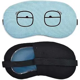 Zenkova Sleep Mask with Cooling Gel – Soft Cotton Eye Cover for Sleeping, Travel, Naps & Relaxation – Reusable Eye Mask with Adjustable Strap for Men, Women & Kids – Light Blue (1 pair Free Ear Plugs).-picture-37