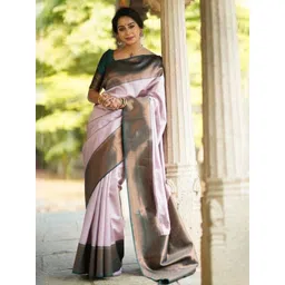 Zenophily Ethnic Motifs Zari Kanjeevaram Saree-picture-32