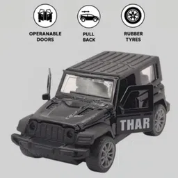 zenvy Thar 1:36 Alloy Diecast Jeep Toy with Openable Doors&Push Back Action-Kids-picture-29